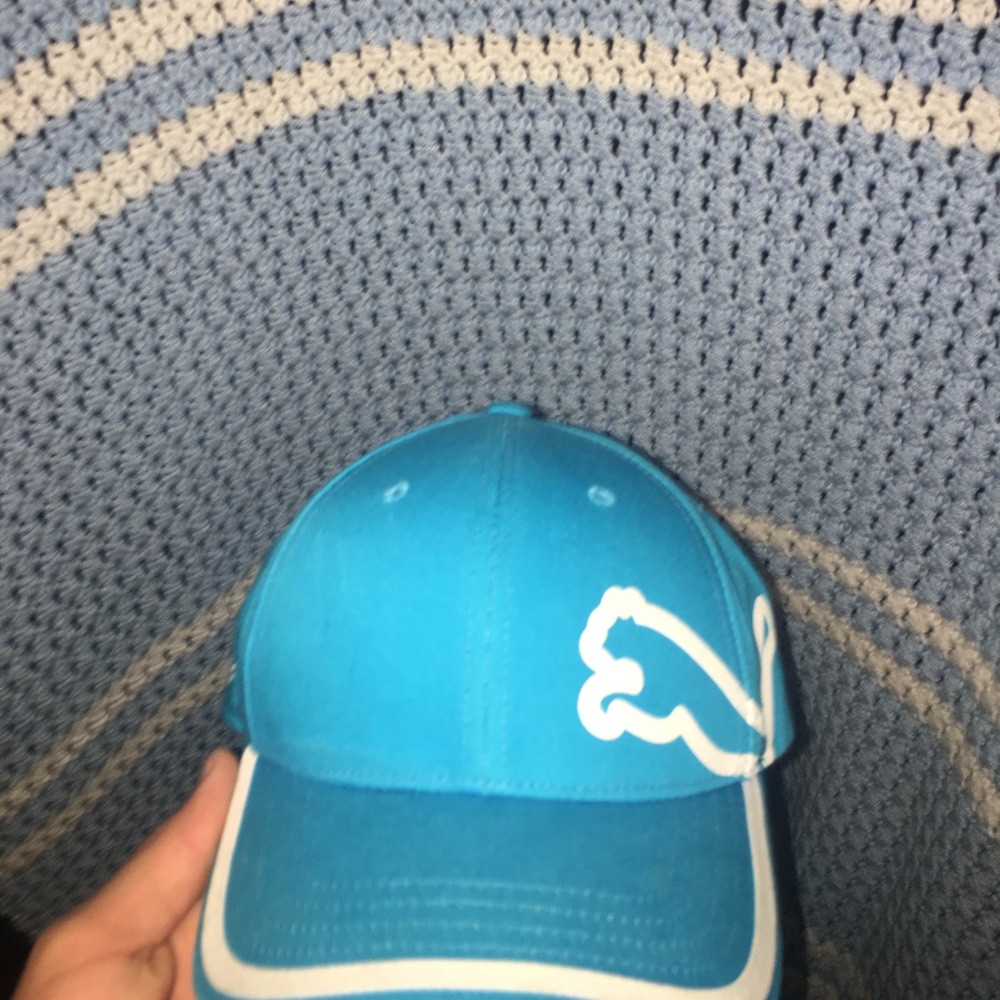 Boys baby blue adjustable golf hat
